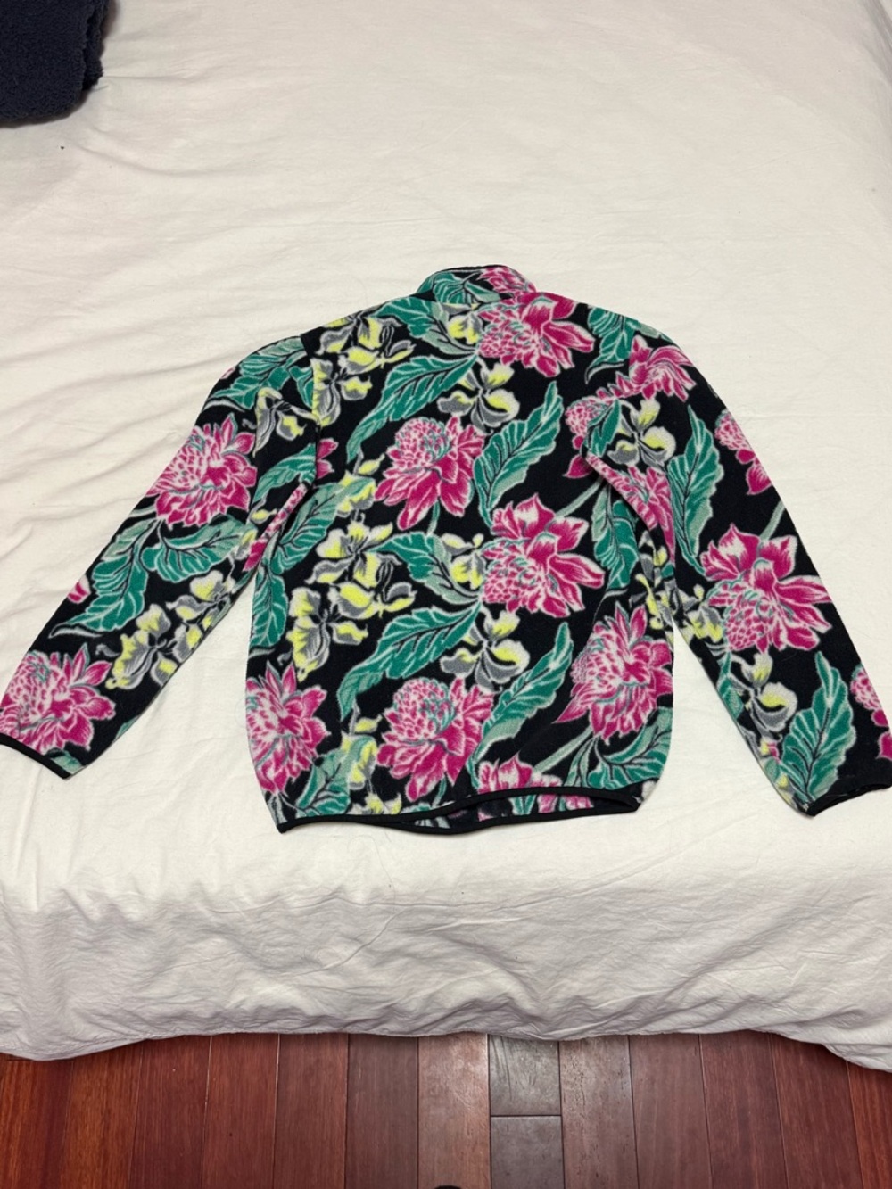 Patagonia Synchilla Hawaiian Floral Snap-T Lightweight Pullover Fleece Womens S - Picture 4 of 4